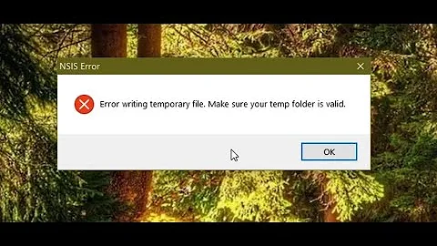 Solved how to fix NSIS Error writing temporary file problem