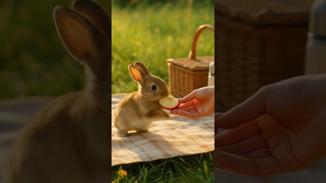 Bunny Tries Apple for the First Time... Too Cute to Handle 🍎🐰