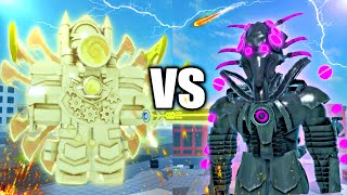 CLOCK HERO  VS  เอเลี่ยนไททัน !!!  ตัวละครที่ผมไม่เคยเห็นมาก่อน.. | Bathtub War