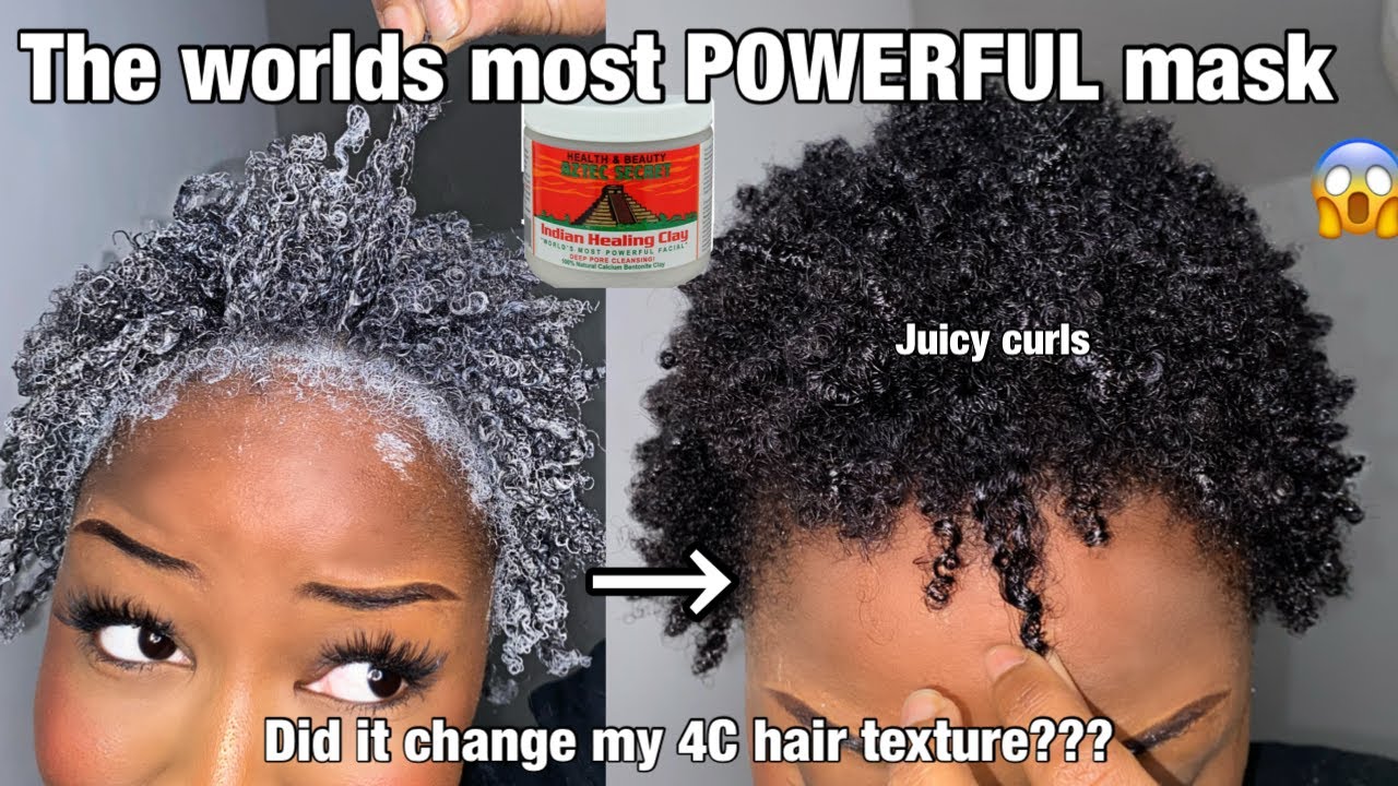 USING AZTEC CLAY ON MY 4C HAIR does it work?? Incredible results 😱
