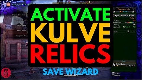 MHW Save Wizard | How to Activate Kulve Weapons Solo