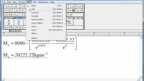 Mathtype - How to change styles in Mathtype