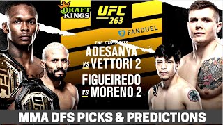 DraftKings MMA DFS: UFC 263 Card Best Bets, Picks, Lineup Advice, FanDuel Tips