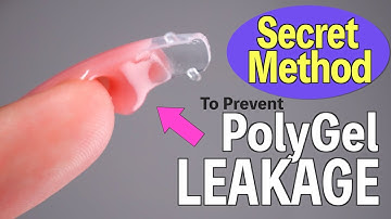 The Secret Method to Prevent PolyGel Leakage💅 DIY nails at home【ASKA NAILS】