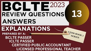 BCLTE Review Questions and Answers (LTOM Book 1-Section 27, 28, and 29)