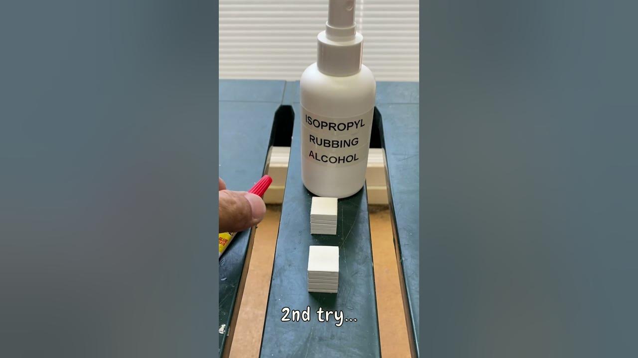 Super Glue Accelerator on PVC Trim 70 Isopropyl Rubbing Alcohol? 