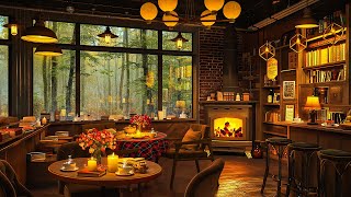 Relaxing Jazz Instrumental Music ☕ Warm Jazz Music at Cozy Coffee Shop Ambience for Studying, Work