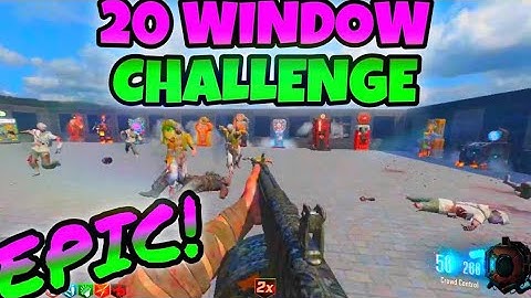 20 window challenge! (BO3 Custom Zombies)