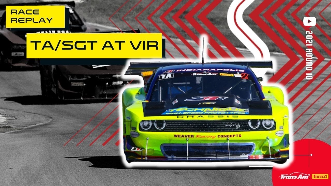 Full race replay Trans Am TA/SGT at VIR RACER