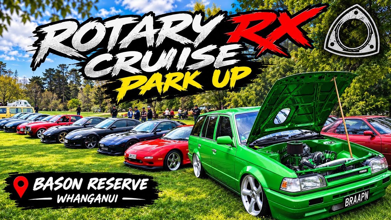 ROTARY MADNESS | The Rotary RX Cruise Came To Whanganui 🤟🏾🔥💯