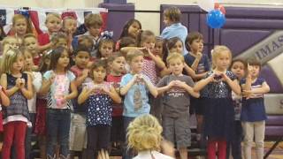 Kindergarten Veteran's Day Program 2016
