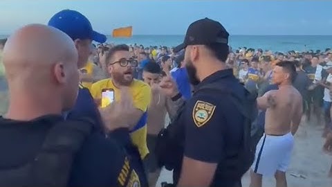 El CRUCE entre LA HINCHADA de BOCA vs la POLICÍA de Estados Unidos