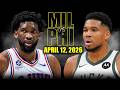 Milwaukee Bucks vs Philadelphia 76ers Full Game Highlights – April 12, 2026 | NBA Season