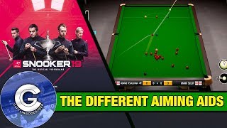 Snooker 19 Gameplay | The Different Aiming Aids (Difficulty Levels) Compared