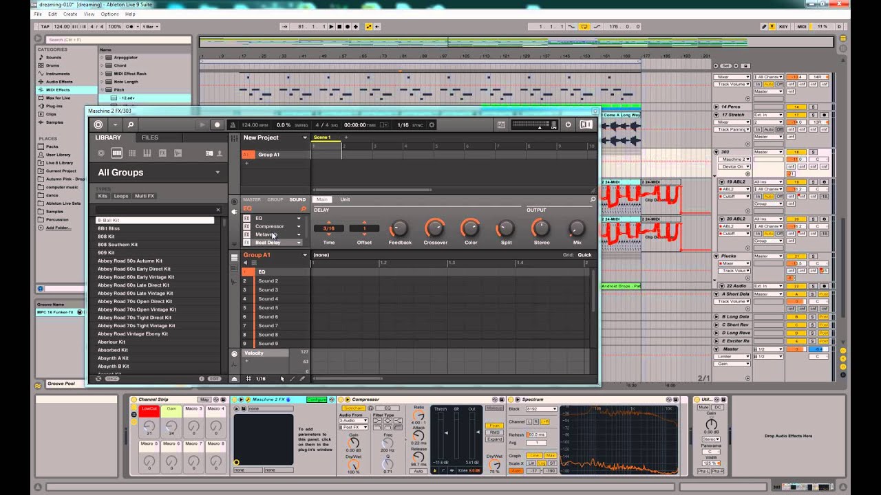 Maschine 2 & Ableton Automating Instrument & Effect Parameters Via