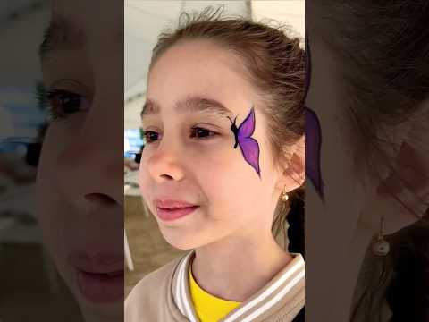 Идеи для летнего аквагрима #аквагрим #летнийаквагрим #детскийаквагрим #рисуемцветок #рисуембабочку