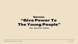 Give Power to the Young People