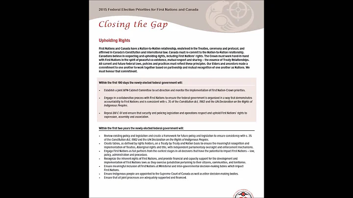 National Chief Perry Bellegarde on "Closing the Ga...