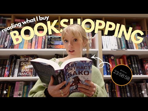 Reading whatever I buy bookshopping in one day!