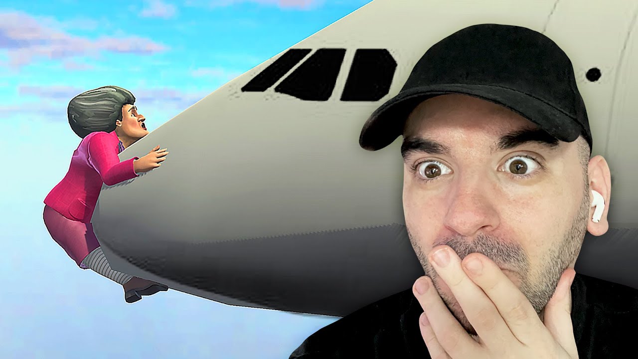 МАРИЙКА Я БЛЪСНА САМОЛЕТ - Scary Teacher 3D (New Game)