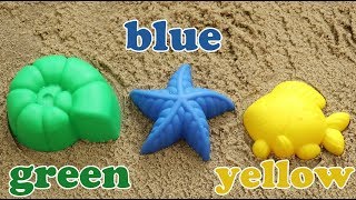 Learn Colors for Children Sand Molds Shell