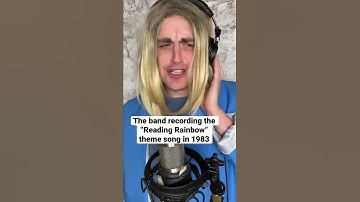 The band recording the “Reading Rainbow” theme song in 1983 #90skids #nostalgia #music #recording