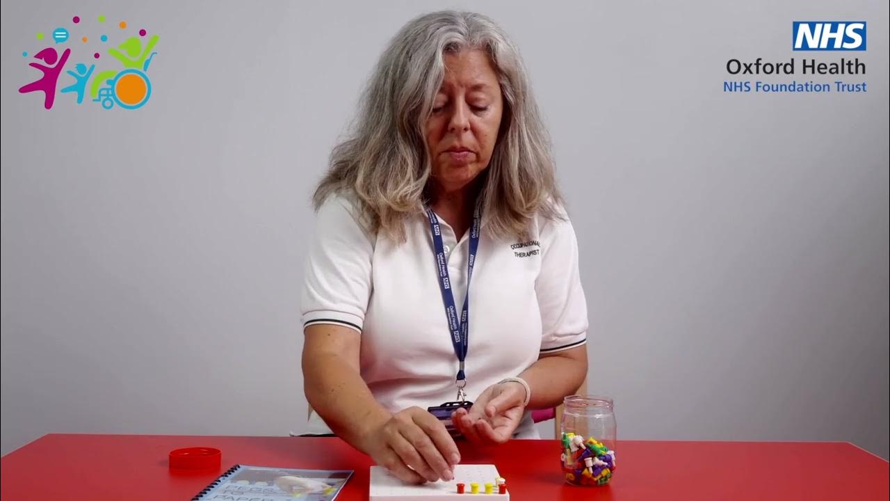 Children's Occupational Therapy Pegboards and writing YouTube