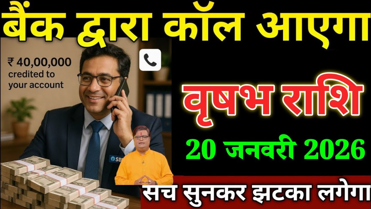 वृषभ राशि वालों 16 जनवरी बैंक द्वारा कॉल आएगा सच सुनकर झटका लगेगा। Vrishabha Rashi