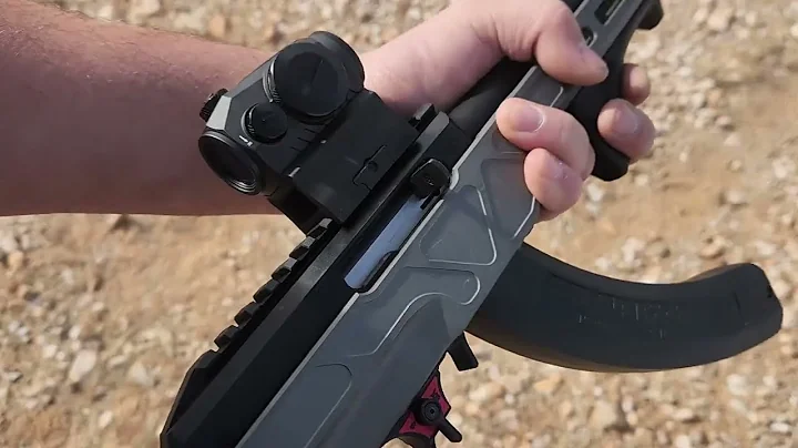 Ruger 10/22 pistol with a Franklin binary trigger