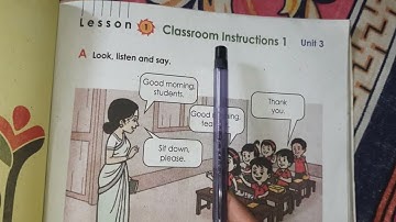 Class 1 | Classroom Instructions  | English to Bangla