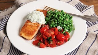 Crispy Salmon with Zucchini Yogurt Sauce | Episode 1164