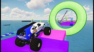Monster Truck Skybound Showdown LIVE! Giant Jumps, Extreme Obstacles &amp; Crash Action!