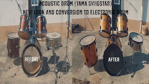 Acoustic Drum (Tama Swigstar) New Look And Conversion to Electronic Drum (Part.1 Remodulation)