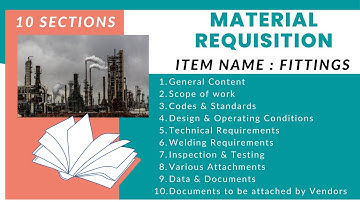 Material Requisition: Item Name: Fittings II Piping Course by EPCLand