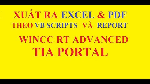 Export report to excel and pdf - wincc rt advanced Tia portal