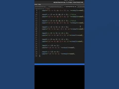 Example of Logical Operator in C++ Programming Language|How to write ...