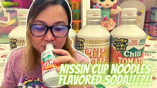 NISSIN CUP NOODLES Flavored Soda (Seafood, Cup Noodle, Curry, Chili Tomato)