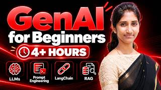 GenAI in 4+ Hours 🔥 | Complete Beginner’s Guide to LLMs, RAG & LangChain News