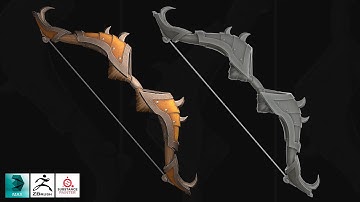 Autodesk 3ds Max, Zbrush, Substance Painter - Stylized  bow