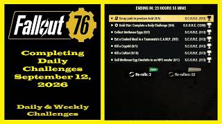 Completing Daily Challenges For September 12, 2026 - Fallout 76 Daily Challenges Guide