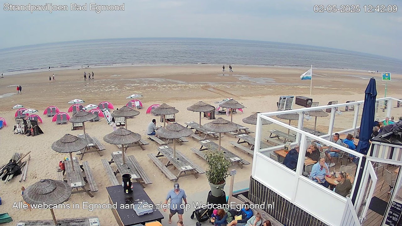 Webcam Strandpaviljoen Bad Egmond - Egmond aan Zee