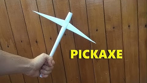 How to make a Pickaxe out of paper