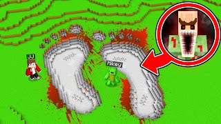JJ and Mikey Found SCARY TRACES of Villagers in Minecraft !  Maizen