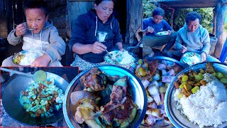 Download Lagu sarmila cooks dinner PORK chayote RICE for series KHARK's team || we are enjoying KHARK's meal MP3