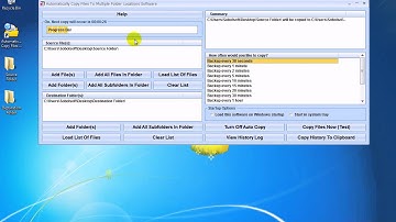 How To Use Automatically Copy Files To Multiple Folder Locations Software