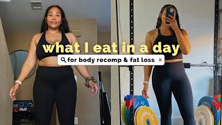 what I eat in a day  *realistic and simple* for fat loss, prioritizing protein -43 lbs