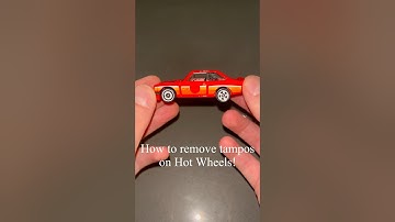 HOW TO REMOVE TAMPOS/DECALS ON HOT WHEELS!🔥#hotwheels