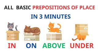 English Preposition | Esl | Basic Preposition Of Place With Picture | English Speaking Practice