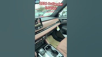 2026 Outlander Mitsubishi - interior! #mitsubishi #outlander #automobile #newcar