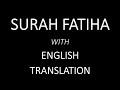 Surah Fatiha with Transliteration and English Translation Al Sudais Recitation